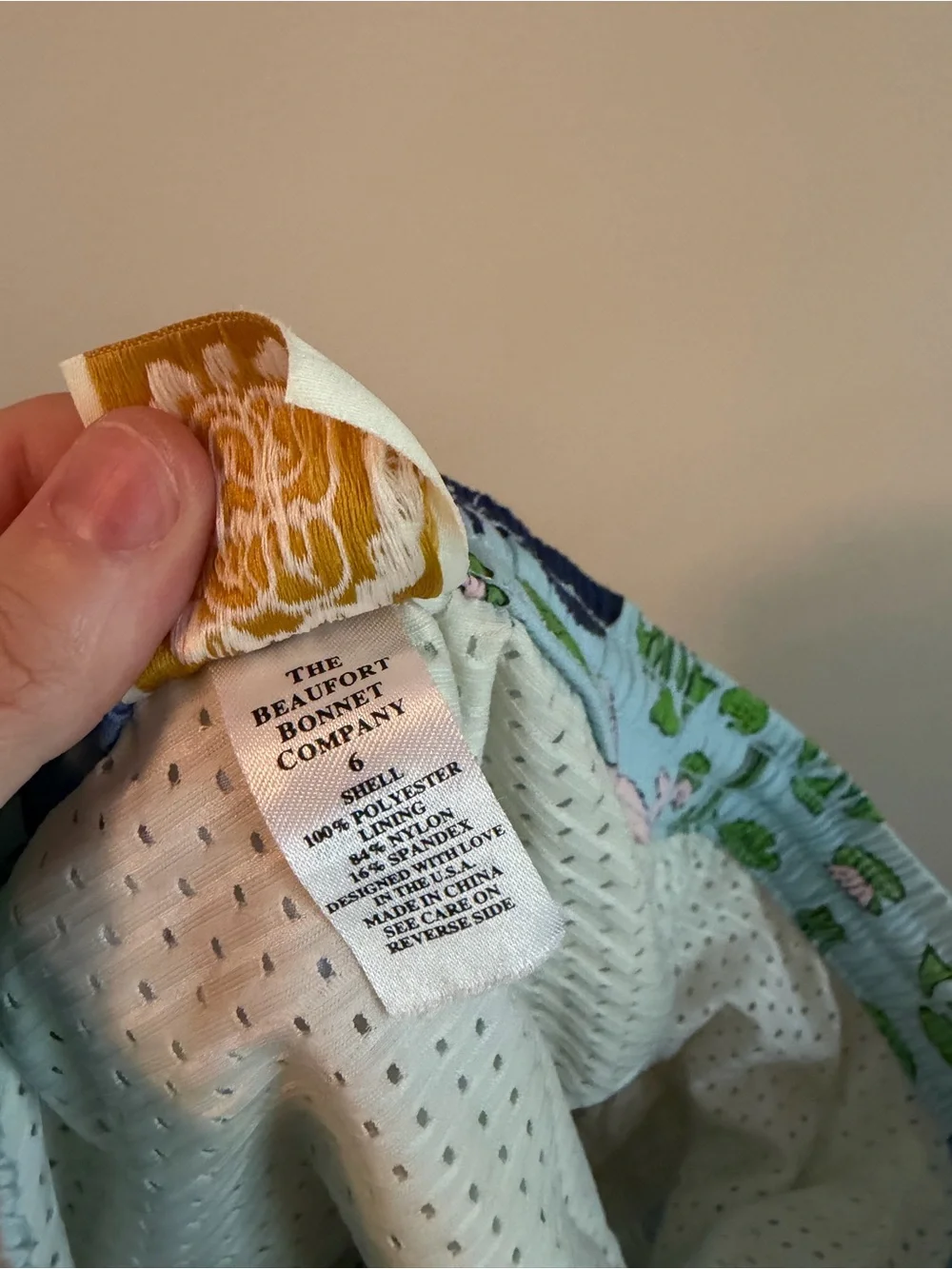 The Beaufort Bonnet Company Hippo Print Swim Trunks